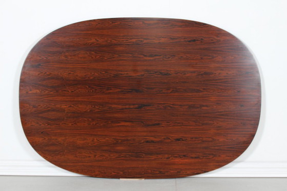 Image 1 of Super Ellipse Table de salle à manger en palissandre d'Arne Jacobsen pour Fritz Hansen A/S 1972