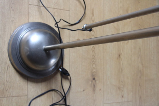 Image 1 of standing adjustable chrome lamp in bauhaus style fa Flamant