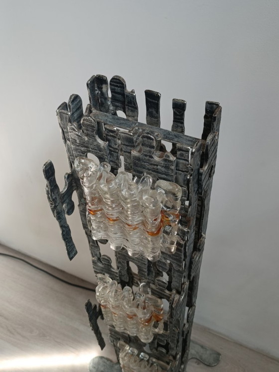 Image 1 of Spectacular brutalist lamppost by Albano Poli for Poliarte, 1970s