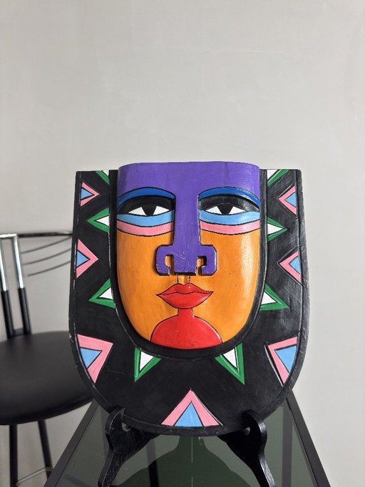 Laurel Burch Two Iconic Wall Masks