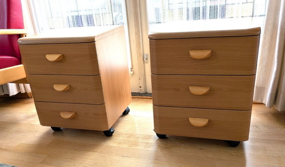 2x Comodini vintage, Vroomshoop Meubelen, Metallo, Plastica, Beige (foto 15 di 17)
