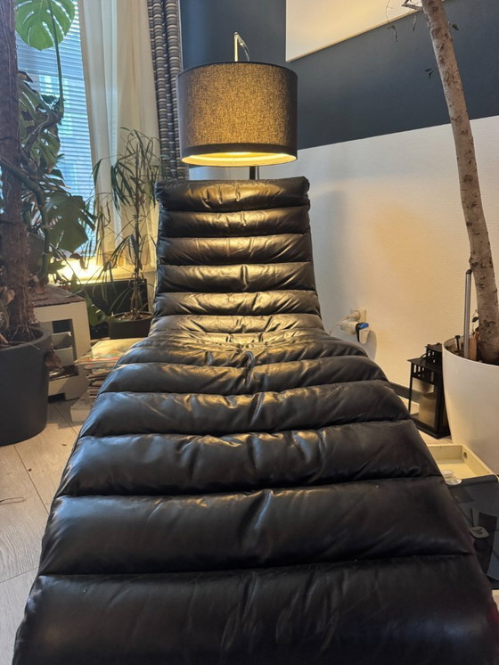 Image 1 of Flamant MASON, chaise longue, nero, vintage, pelle