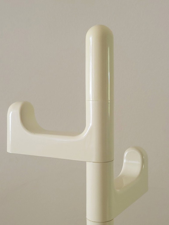 Appendiabiti Makio Hasuike per Gedy, Italia 1970, Plastica, Bianco (foto 5 di 6)