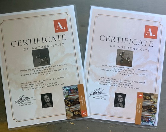 Image 1 of Balloon Dog (nach Jeff Koons) 2 Versionen