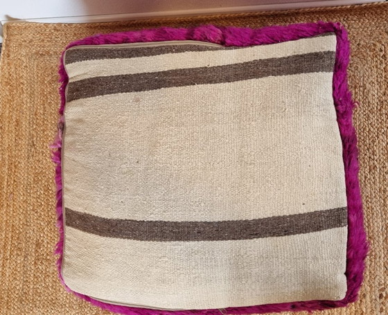 Image 1 of Pouf berbero vintage, cuscino da seduta bohémien