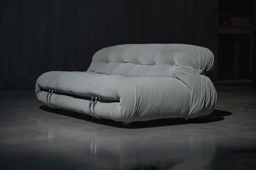 Soriana tweezitsbank van Afra & Tobia Scarpa voor Cassina, Italië, 1970