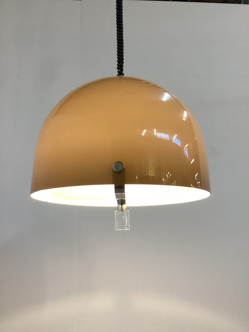 Gran lámpara vintage italiana de la era espacial de los años setenta