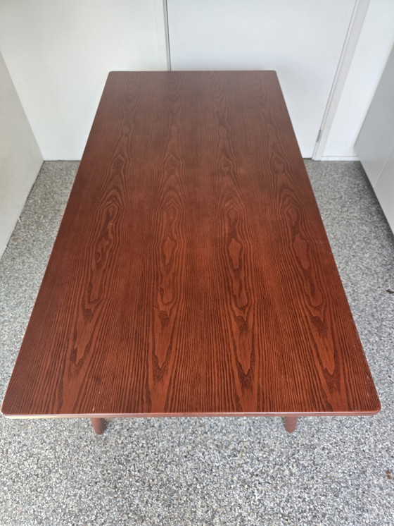 Image 1 of Massief houten bureau 160 x 80 x 72 cm, Deens vintage look