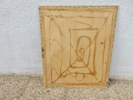 Gran tapiz futurista y psicodélico, al estilo de Jean Lurçat, años 60-70. – Decoración de pared, Wool (photo 15 of 15)