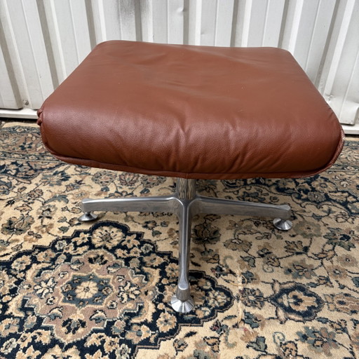 Sgabello Midcentury + Collezione Life – hockers en poefs, Leather, Metal