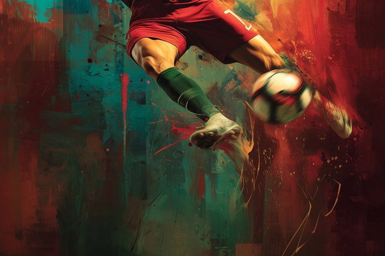 Image 1 of Alberto RICARDO - Cristiano Ronaldo 5 - Artist canvas