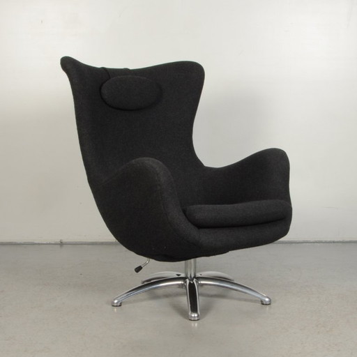 2x Fauteuil Bröderna Anderssons, Antraciet – Metal, Wool