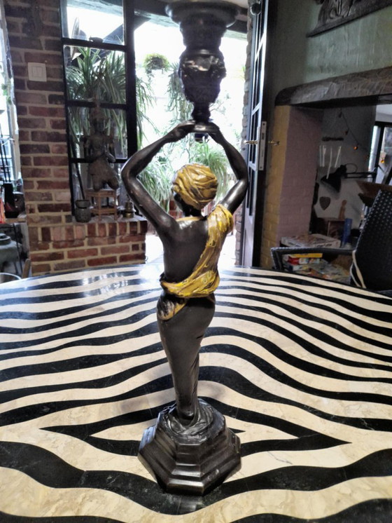 Image 1 of Blackamoor Kerzenständer in Bronze