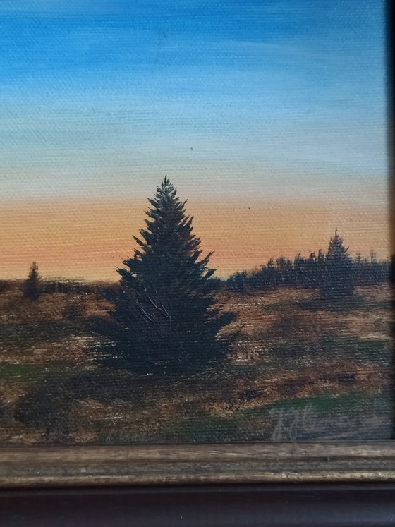 Image 1 of Huile sur Toile - École Liégeoise - Paysage 