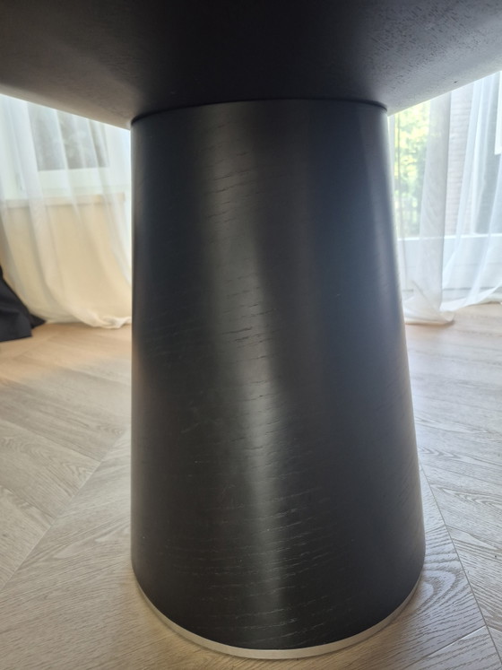 Tavolo da pranzo di design Rotondo Ø120 Cm – Nero – Base Particolare – Tavoli da pranzo, Wood (photo 4 of 5)