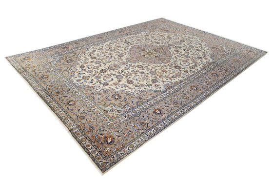 Image 1 of Tappeto persiano Kashan firmato 4,05 x 2,88 Tappeto orientale pregiato n. 24642