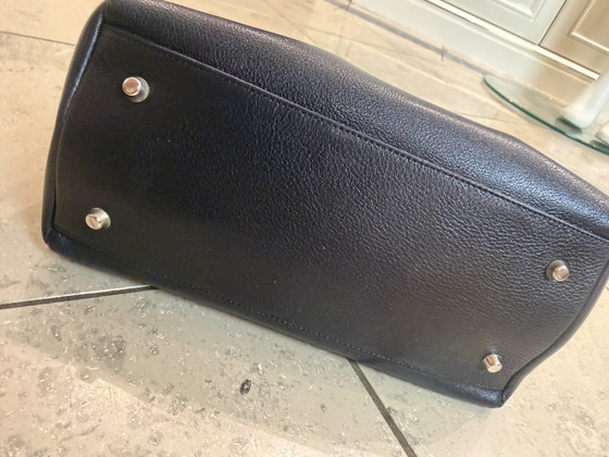 Image 1 of Borsa a mano vintage Gianni Versace in pelle nera Medusa, rara
