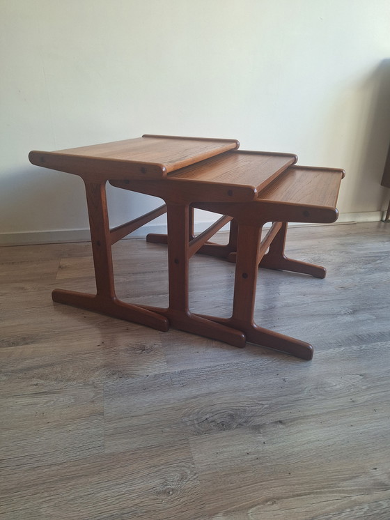 Image 1 of Vintage Teak Mimiset / Nesting Tables - Kai Kristiansen