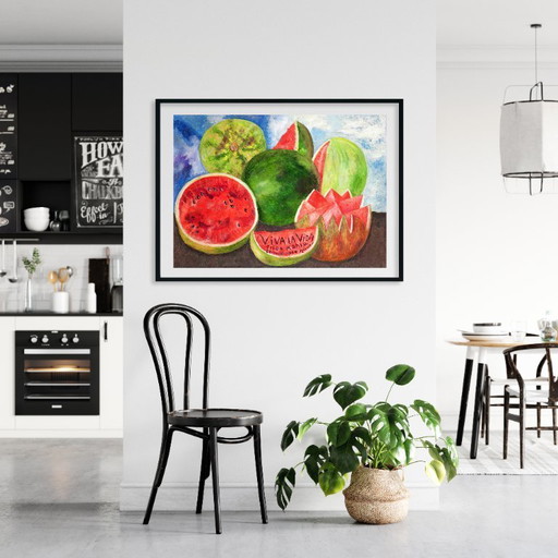 Viva La Vida - Ultimo dipinto dell'artista messicana Frida Kahlo - 1954 - Poster 50 × 70 cm