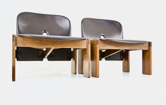 Image 1 of Sedie da salotto Modello 925 di Afra & Tobia Scarpa per Cassina, anni Settanta, set di 2