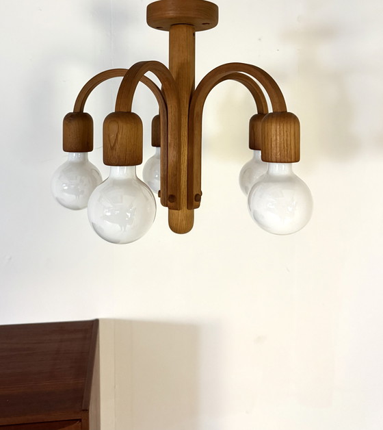 Image 1 of Vintage teakhouten plagonnière ‘Candela’, Domus ‘80