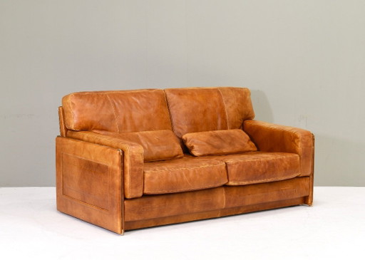 Petit canapé « Arcon » de Baxter, par Marco Milisich – Italie, années 1970 – 2 zitsbanken, Leather