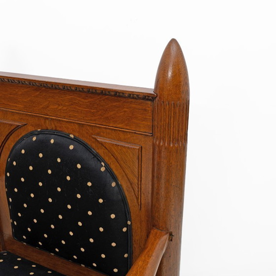 Image 1 of Eikenhouten art deco fauteuils in Amsterdamse stijl uit de jaren 1920