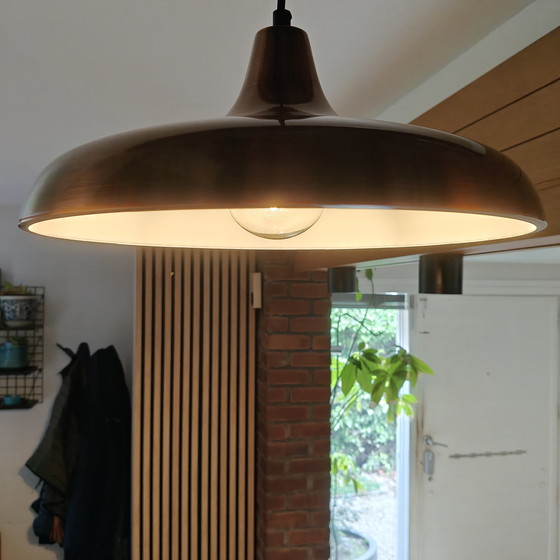 Image 1 of Philips hanglamp in mid-century stijl, geborsteld koper – 40 cm