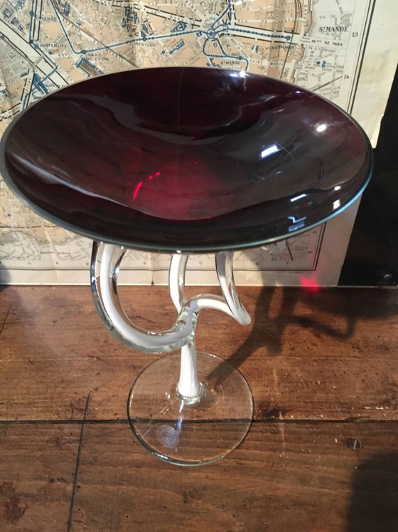 Stretched glass bowl "Alicja" Poland 70s – Crystal, Vintage (photo 3 of 9)