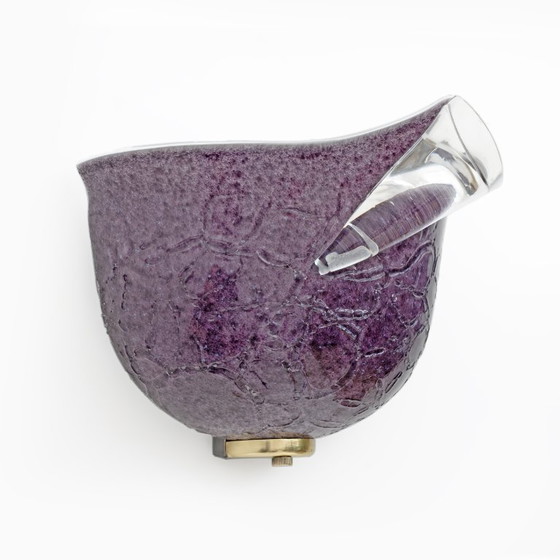 Image 1 of Coppia di applique moderne in vetro di Murano italiano di Mila Schon per Zonca, anni '80