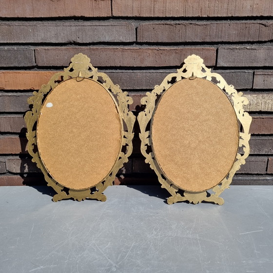 Image 1 of Italian baroque metal frames for photos or paintings, etc. (Internal dimensions 22x17 cm)