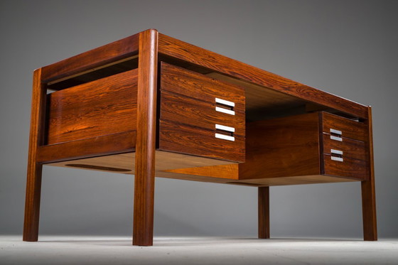 Image 1 of Mid Century Modern Dänischer Schreibtisch aus Palisander von Dyrlund, 1960er Jahre