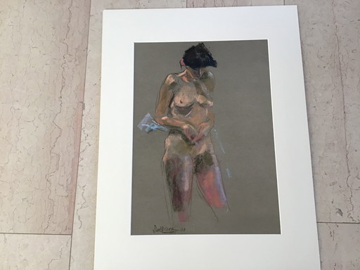 Pastel chalk drawing