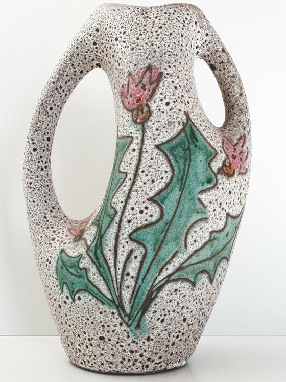 Image 1 of IMPORTANT VINTAGE VASE 1950-1960 CERAMIC BY MARIUS BESSONE 50S 60S