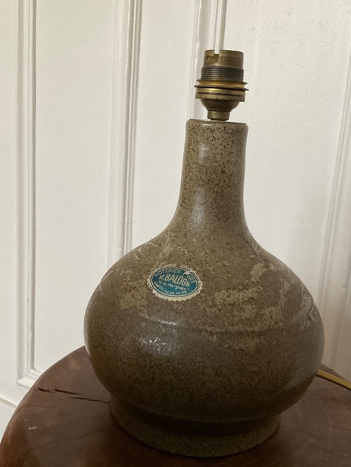 Base per lampada in ceramica realizzata a mano, firmata