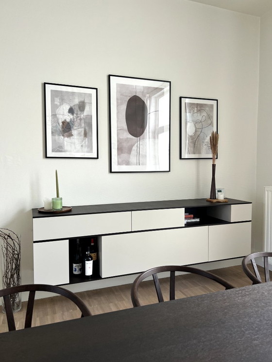 Image 1 of Buffet Pastoe Landscape, modèle suspendu en frêne/chêne brun doux