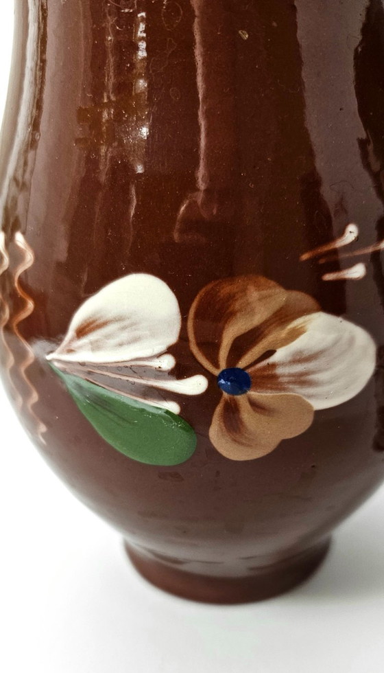 Image 1 of Pichets en céramique hongroise de Sarospataki | Lot de 2 pichets vintage en céramique de Sarospatak, Hongrie