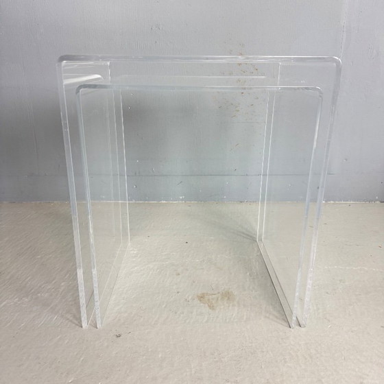 Image 1 of Set mimi in perspex vintage 2 pezzi