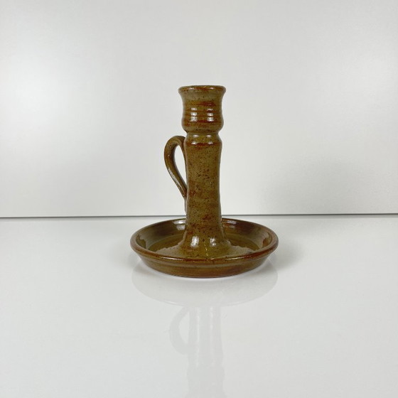 Image 1 of Handkandelaar van steengoed