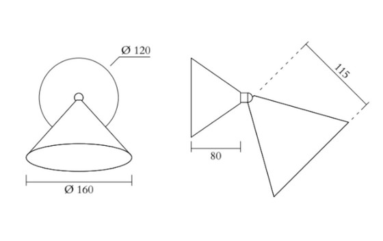 Image 1 of Aplique Cónico Atelier Areti blanco