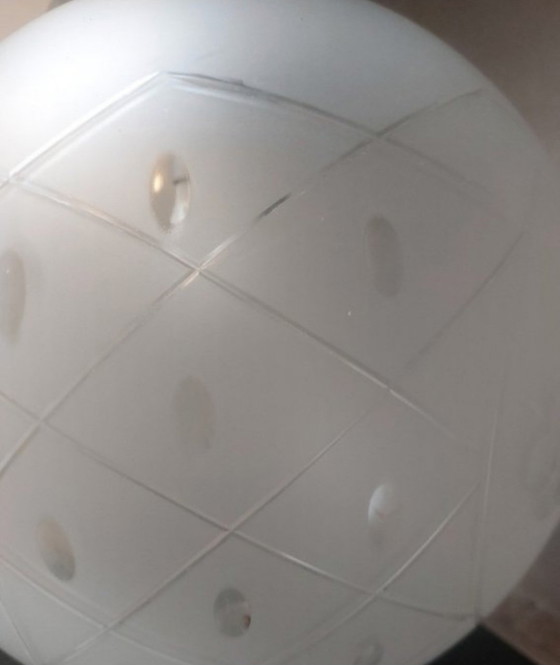 Art Deco 1920/1930 30 Diameter 5 Kg Fully Restored – Lighting, Glass, Brass (photo 3 of 9)