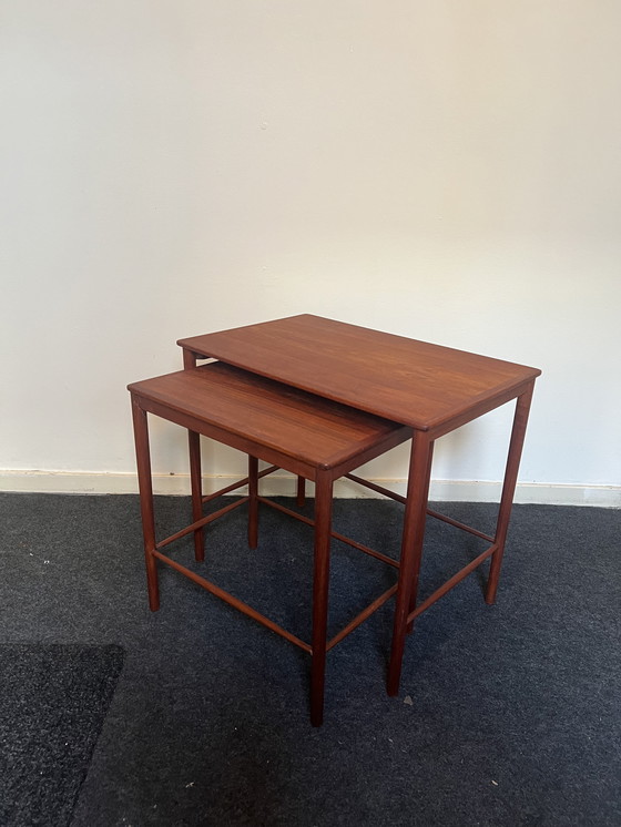 Image 1 of Tables gigognes vintage Grete Jalk For Poul Jeppesen