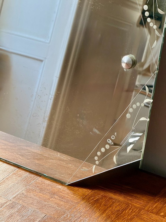 Miroir Glace Biseautée – Glass, Wood (photo 3 of 8)