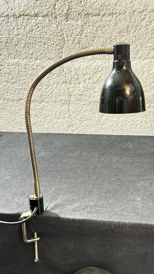 Hergil Lampe col de cygne 1950 Bakélite 