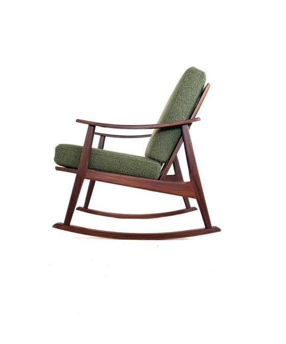 Image 1 of Vintage gerestaureerde Deense schommelstoel, jaren ‘60