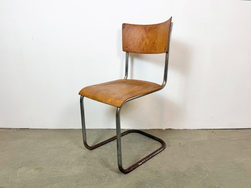 Sedia da officina vintage, anni '60 – kuipstoelen, Chrome, Iron (photo 2 of 17)