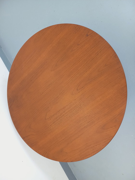 Image 1 of Table Basse Ronde Scandinave Danoise Vintage Bernhard Pedersen & Son en Teck des Années 60
