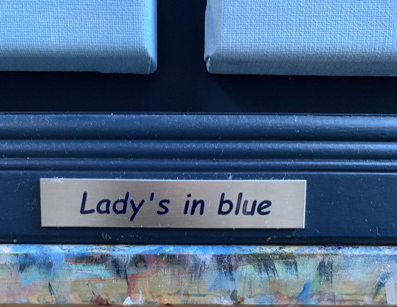 Image 1 of Olieverf op linnen Lady’s in blue