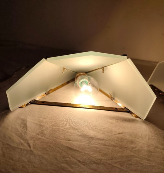 Image 1 of Pair of bronze wall sconces. Spain, 1980s.