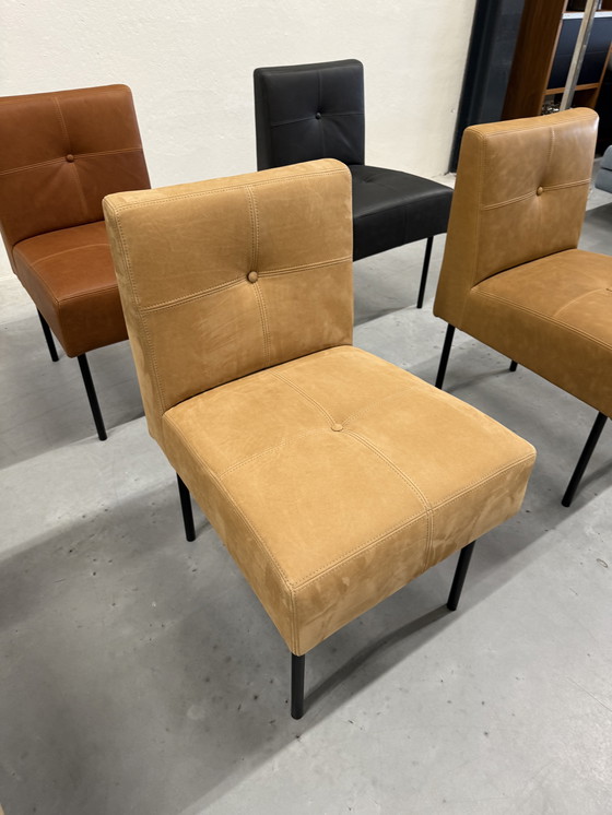 Image 1 of 6 Gelderland 7714 Esszimmerstühle Leder